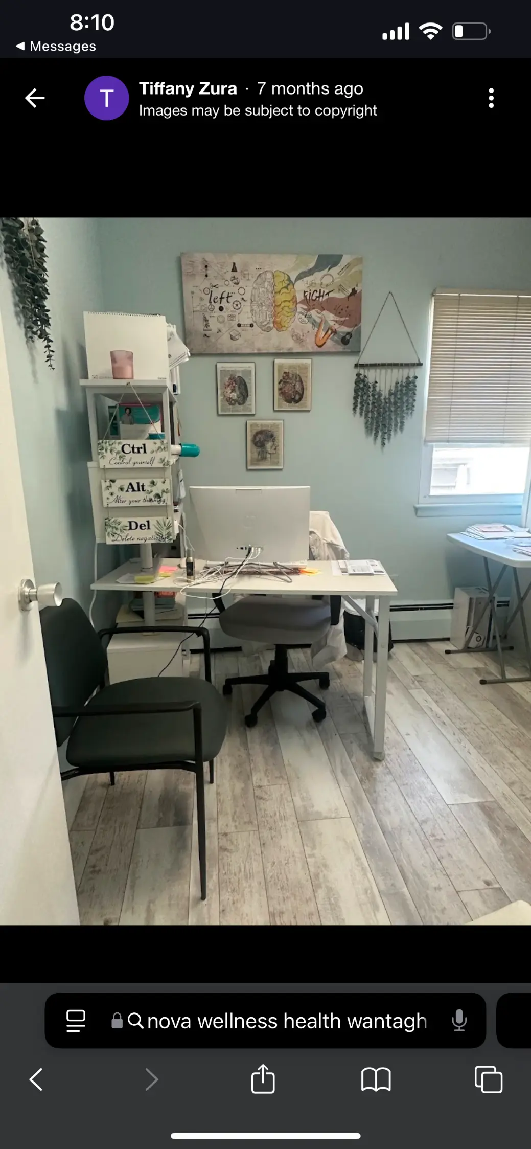 Clinical desk workspace