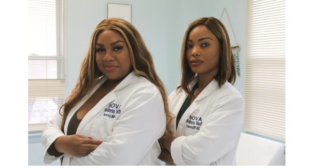 Norvy in white coat — Nova Wellness branding