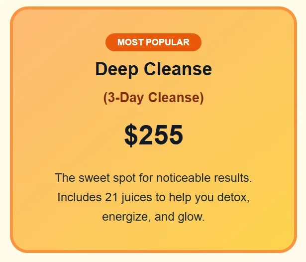 Deep Cleanse (3-day cleanse)