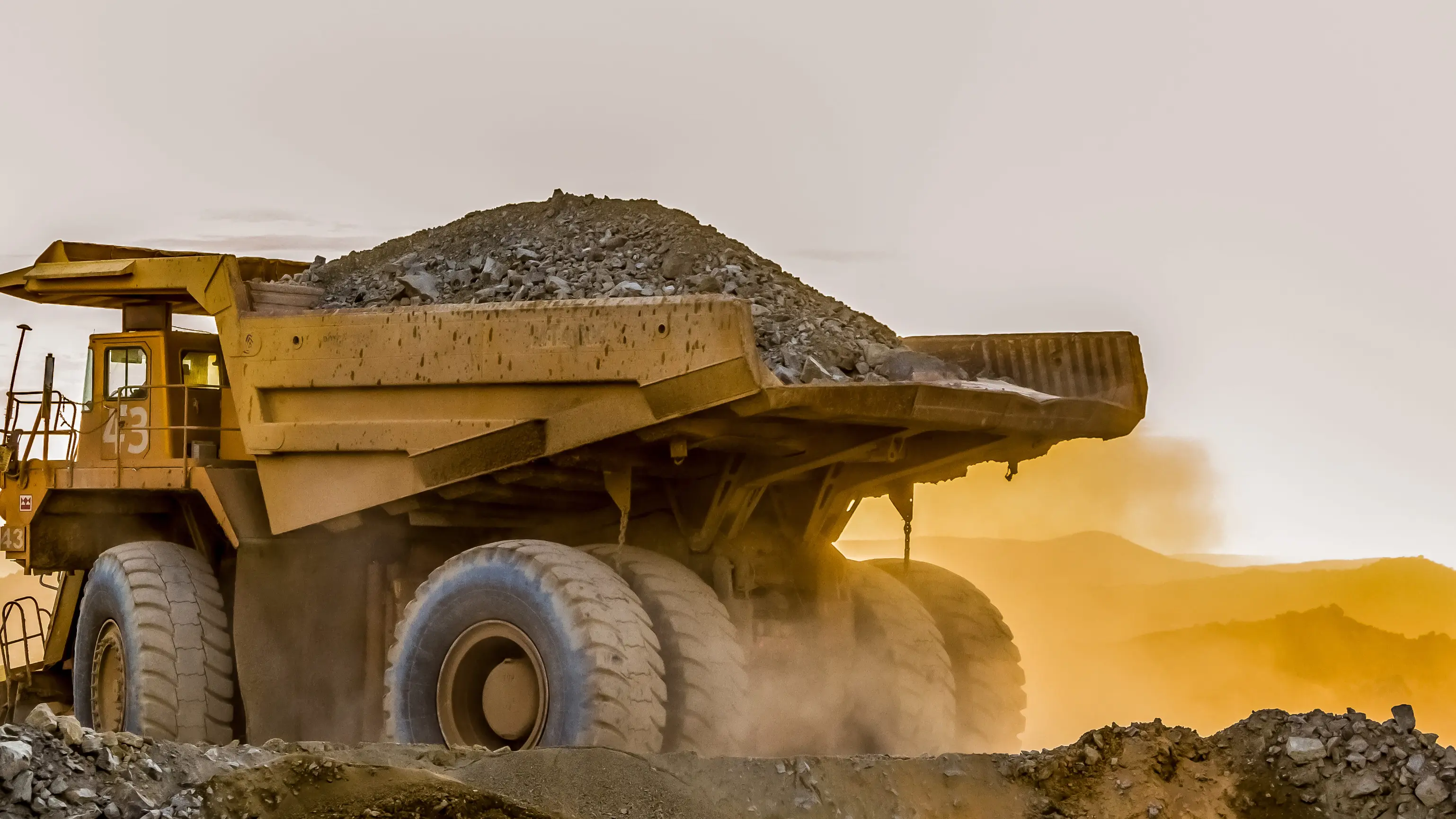 Active mining site