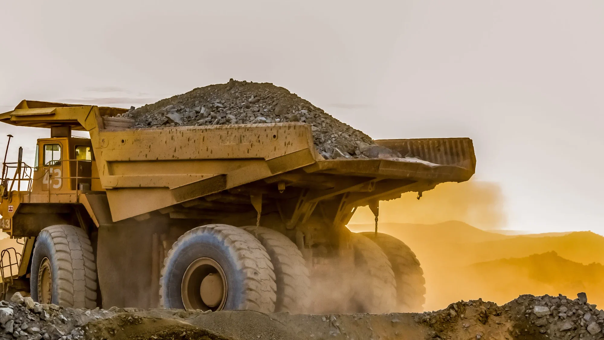 Active mining site