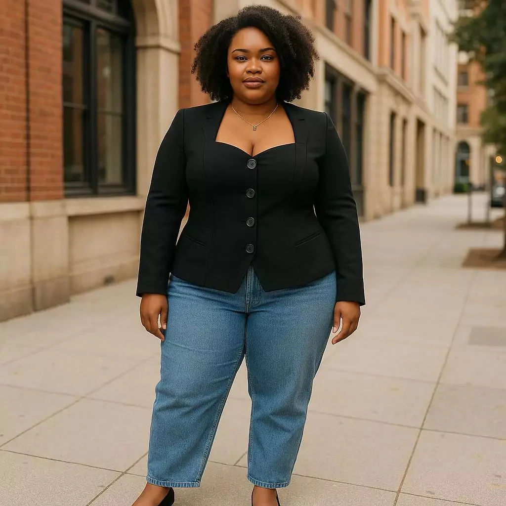 Sweetheart black blazer