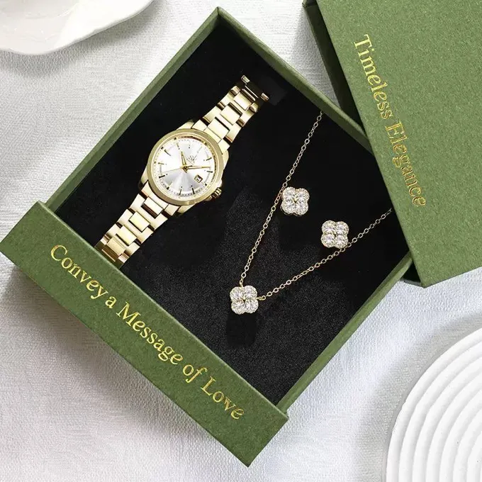 Wristwatch and jewelry set