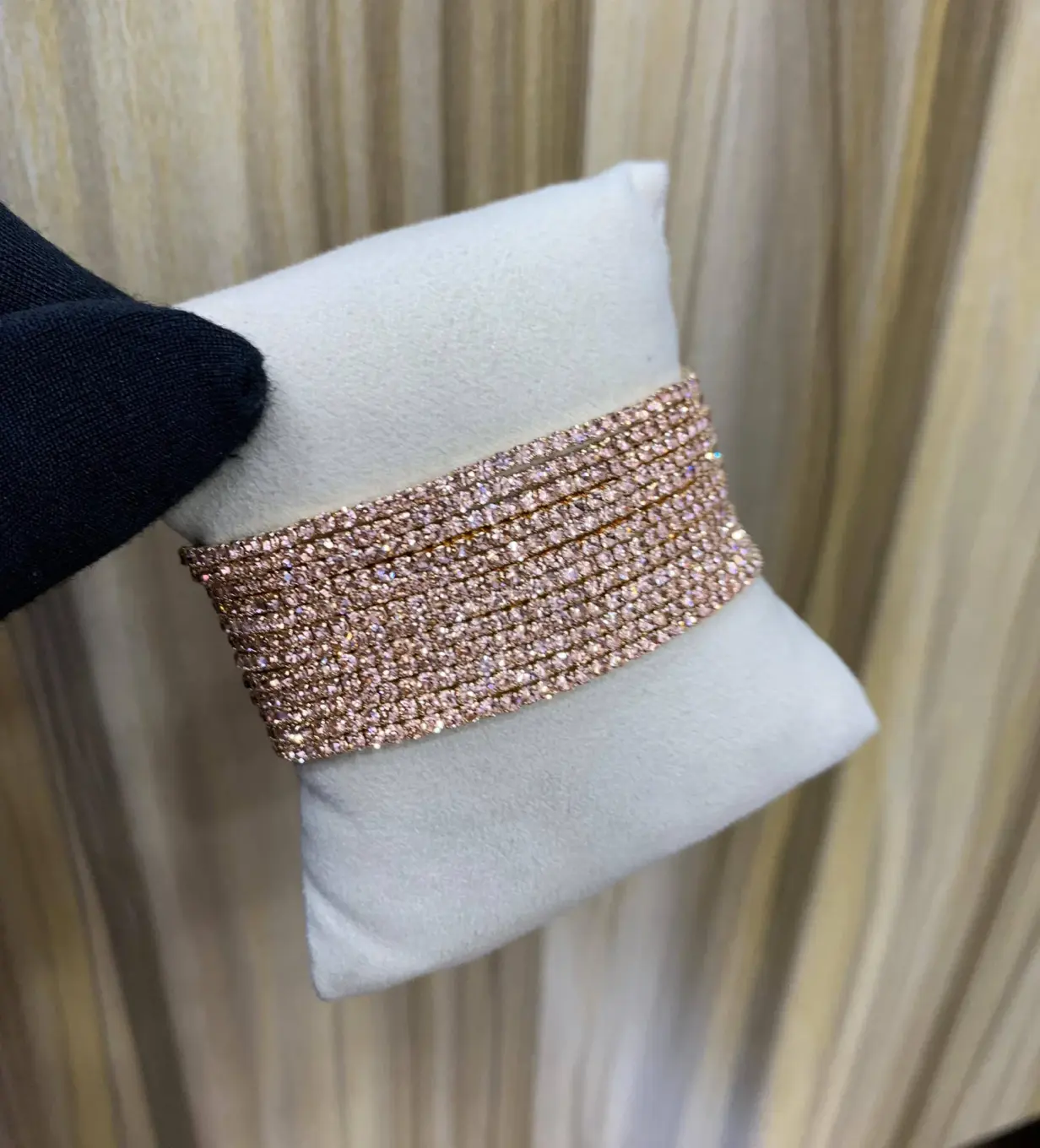 Rhinestones bracelet set