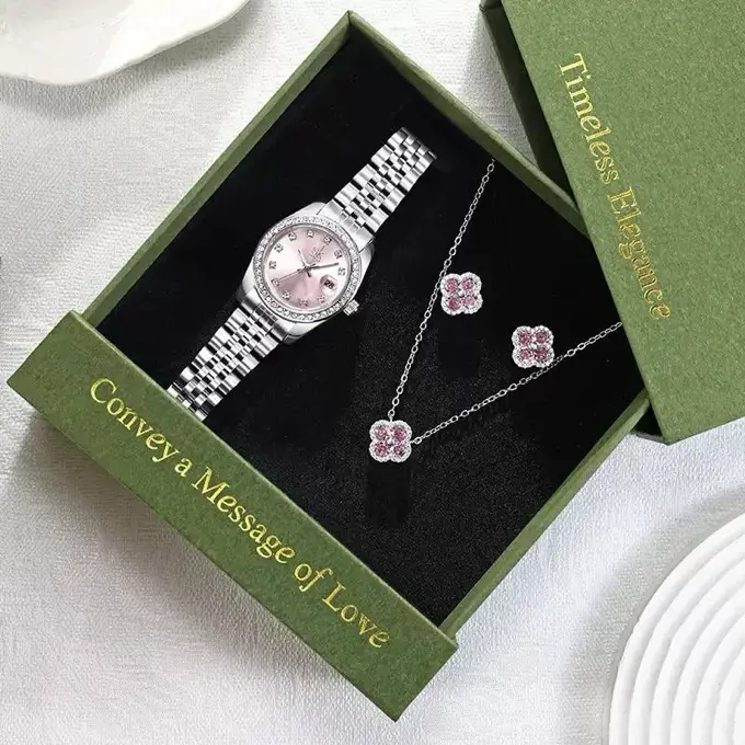 Wristwatcg stackwith  bracelet