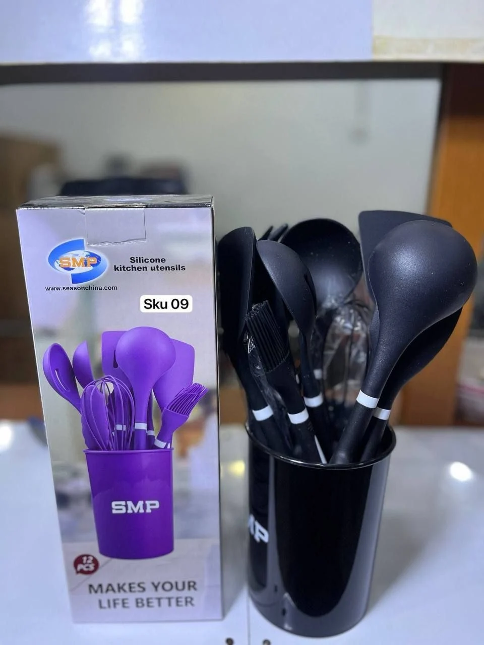 SMP SKU 09 Silicone Cooking Spoon Set